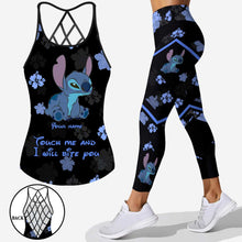 Load image into Gallery viewer, Personalized Ohana Cross Tank Top & Leggings Gift with Custom Name