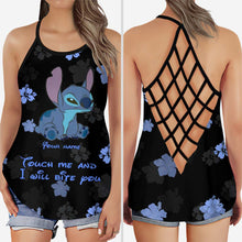 Load image into Gallery viewer, Personalized Ohana Cross Tank Top & Leggings Gift with Custom Name