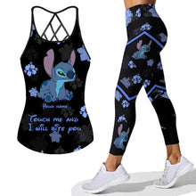 Load image into Gallery viewer, Personalized Ohana Cross Tank Top & Leggings Gift with Custom Name