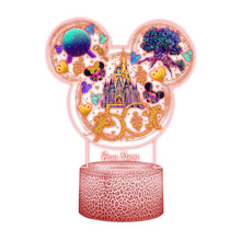 Load image into Gallery viewer, Personalized Mouse Shaped Plaque Light Base for Special Milestones