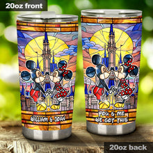 Load image into Gallery viewer, Personalized Mickey Mouse Tumbler Custom Name Gift for Couples