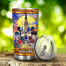 Load image into Gallery viewer, Personalized Mickey Mouse Tumbler Custom Name Gift for Couples