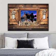 Load image into Gallery viewer, Personalized Home Is Wherever I'm With You Mouse Poster Gift for Couple