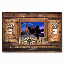 Load image into Gallery viewer, Personalized Home Is Wherever I'm With You Mouse Poster Gift for Couple