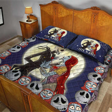 Load image into Gallery viewer, Personalized Nightmare Before Christmas Quilt Set for Couples