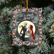 Load image into Gallery viewer, Personalized Nightmare Before Christmas Ornament with Names for Couples Gift
