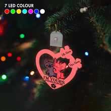 Load image into Gallery viewer, Personalized LED Acrylic Ornament I'm Yours Gift for Couples