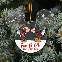 Load image into Gallery viewer, Personalized Christmas Mouse Ornament Custom Name Gift