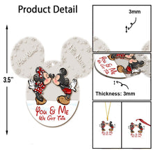 Load image into Gallery viewer, Personalized Christmas Mouse Ornament Custom Name Gift