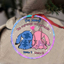 Load image into Gallery viewer, Personalized Christmas Couple Ornament Custom Names Acrylic Gift
