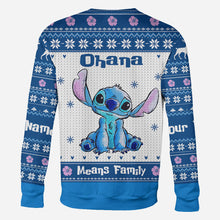 Load image into Gallery viewer, Personalized Ohana Means Family Christmas Hoodie All Over Print
