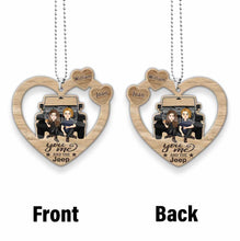 Load image into Gallery viewer, Personalized Couple Car Ornament Custom Name Heart Design Gift