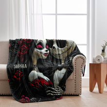 Load image into Gallery viewer, Personalized Nightmare Blanket with Names for Couples Gift