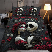 Load image into Gallery viewer, Personalized Nightmare Bedding Set Custom Name Romantic Gift for Couples