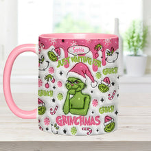 Load image into Gallery viewer, Personalized Grinch Accent Mug Custom Name Holiday Gift