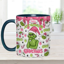 Load image into Gallery viewer, Personalized Grinch Accent Mug Custom Name Holiday Gift