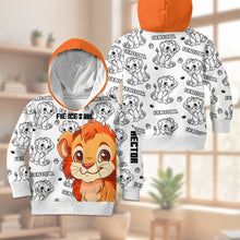 Load image into Gallery viewer, Personalized Kid Hoodie & Jogger Pants Little Lion Gift