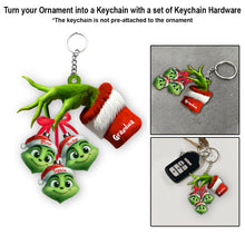 Load image into Gallery viewer, Personalized Grinchy Grandma Ornament with Custom Names for Christmas