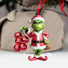 Load image into Gallery viewer, Personalized Christmas Transparent Ornament Family Gift