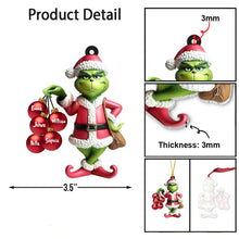 Load image into Gallery viewer, Personalized Christmas Transparent Ornament Family Gift