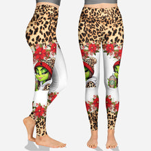 Load image into Gallery viewer, Personalized Grinch Mama Hoodie & Leggings Set Custom Name Gift for Christmas