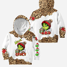 Load image into Gallery viewer, Personalized Grinch Mama Hoodie & Leggings Set Custom Name Gift for Christmas