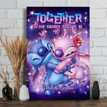 Load image into Gallery viewer, Personalized Ohana Canvas Art with Custom Names for Couples