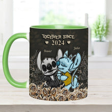 Load image into Gallery viewer, Personalized Accent Mug with Custom Names Gift for Couples