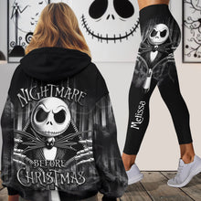 Load image into Gallery viewer, Personalized Nightmare Before Christmas Hoodie & Leggings Set for Women