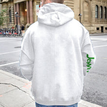 Load image into Gallery viewer, Personalized Grinch Waffle Hoodie Custom Name Gift for Christmas