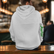 Load image into Gallery viewer, Personalized Grinch Waffle Hoodie Custom Name Gift for Christmas