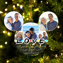 Load image into Gallery viewer, Personalized Mouse Ears Ornament Custom Name for Christmas Gift