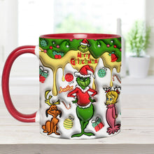 Load image into Gallery viewer, Personalized Merry Grinchmas Accent Mug Custom Name Gift