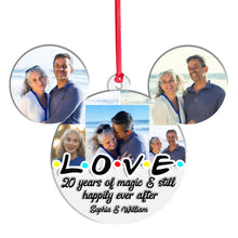 Load image into Gallery viewer, Personalized Mouse Ears Ornament Custom Name for Christmas Gift