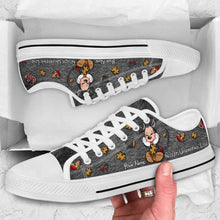 Load image into Gallery viewer, Personalized Autism Awareness Low Top Shoes Custom Name Gift for Mom
