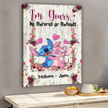 Load image into Gallery viewer, Personalized Ohana Canvas Print Custom Name Gift for Couple