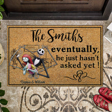 Load image into Gallery viewer, Personalized Nightmare Doormat Custom Name for Couples