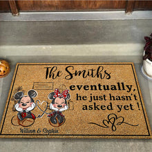 Load image into Gallery viewer, Personalized Mouse Doormat Custom Family Name Housewarming Gift