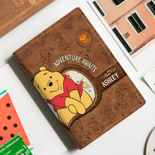Load image into Gallery viewer, Personalized Winnie the Pooh Passport Holder Custom Name Gift