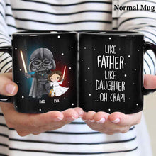 Load image into Gallery viewer, Personalized Like Father Like Daughter Mug Custom Ceramic Gift for Dad