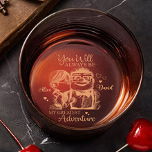 Load image into Gallery viewer, Personalized Engraved Whiskey Glass Custom Couples Gift