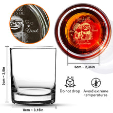 Load image into Gallery viewer, Personalized Engraved Whiskey Glass Custom Couples Gift
