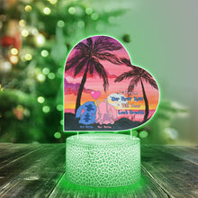 Load image into Gallery viewer, Personalized Couple Shaped LED Light Base with Custom Names