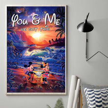 Load image into Gallery viewer, Personalized Couple Canvas Print You & Me We Got This Gift