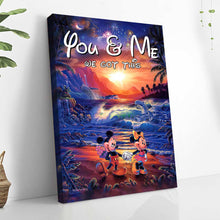 Load image into Gallery viewer, Personalized Couple Canvas Print You & Me We Got This Gift