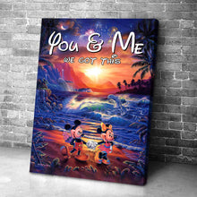 Load image into Gallery viewer, Personalized Couple Canvas Print You & Me We Got This Gift