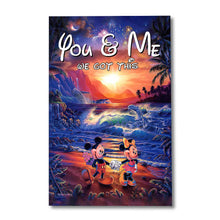 Load image into Gallery viewer, Personalized Couple Canvas Print You & Me We Got This Gift