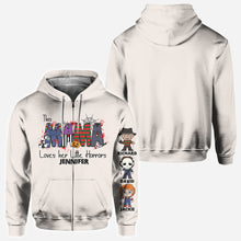 Load image into Gallery viewer, Personalized Horror Theme All-Over Shirt for Mom | Custom Name Gift