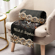 Load image into Gallery viewer, Personalized Nightmare Blanket Custom Couple Gift for Wedding Anniversary
