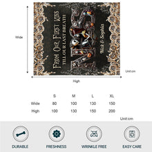 Load image into Gallery viewer, Personalized Nightmare Blanket Custom Couple Gift for Wedding Anniversary